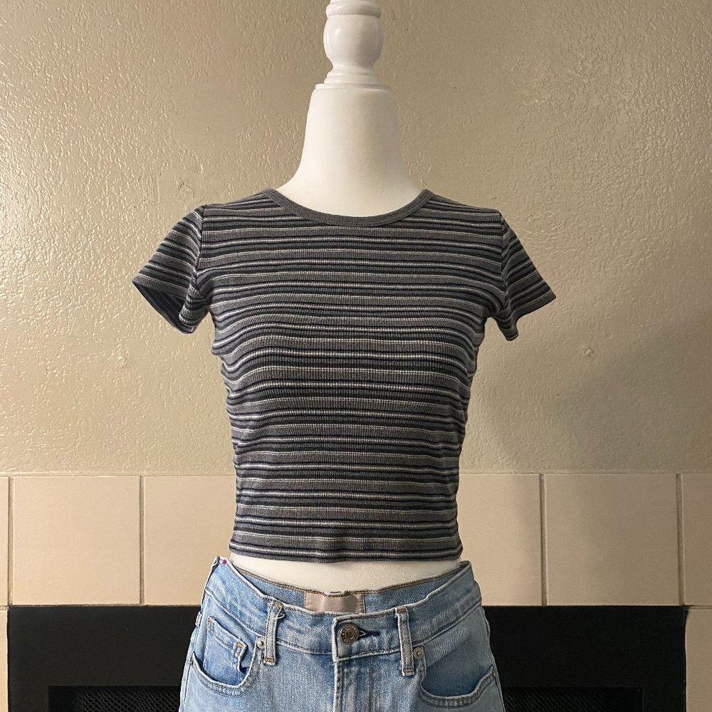 Brandy Melville striped 90s style tee